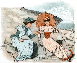 Two Ladies on a Beach
